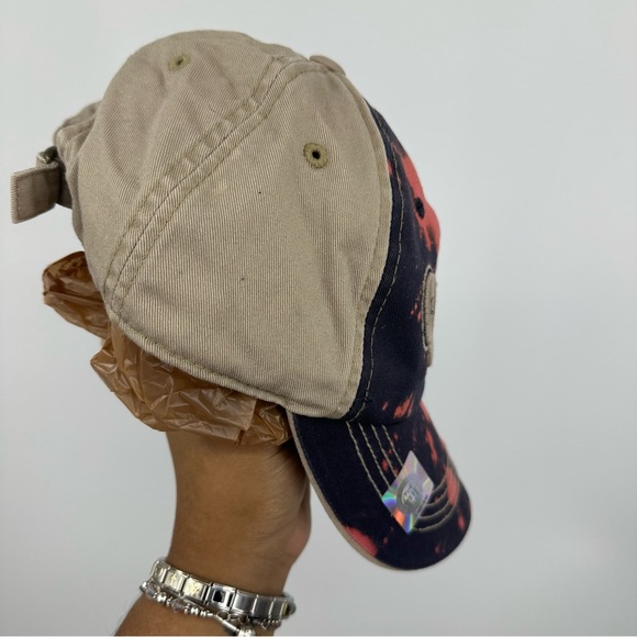 North Carolina Tarheels Custom Bleach Splatter Dad Hat OS - Picture 6 of 9